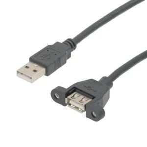 Extensor USB-A 2.0 con Anclaje a Panel - 0,3m — imagen 1