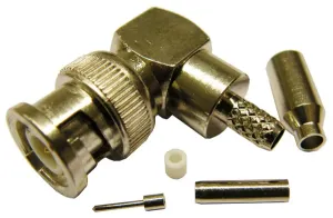 RG-174, BNC MACHO CRIMPAR, ACODADO — imagen 1