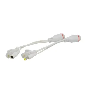 Pareja de inyectores pasivos de alimentación por Ethernet 12v - macho y hembra — imagen 1