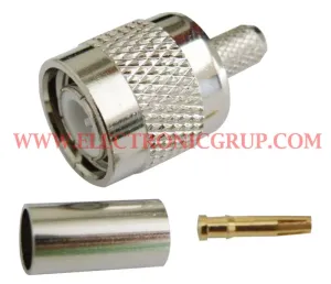 RG223, R/P TNC Macho Crimpar, PTFE — imagen 1
