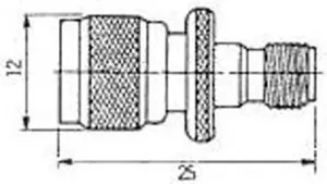 MINI UHF MACHO - SMA HEMBRA — imagen 2