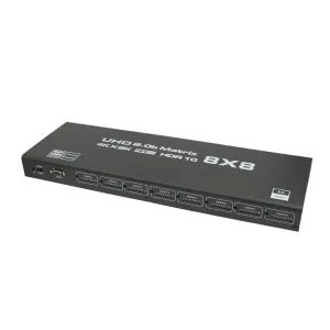 Matriz HDMI 8x8 4K@60Hz HDCP2.2 y control RS232 — imagen 1