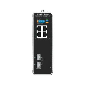 Reyee Switch Industrial PoE Cloud Capa 2 - 4 puertos RJ45 Gigabit + 2 puertos SFP - 3 PoE+ + 1 Puertos Hi-PoE - Montaje en carril DIN — imagen 4