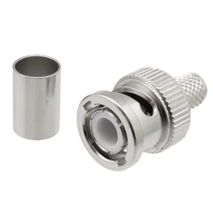 BNC Macho Crimpar para RG-6, PTFE — imagen 1