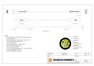 USB 3.0 Extensor FO, 15m — imagen 2