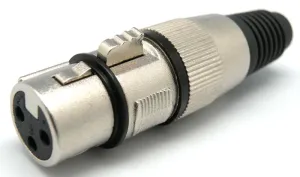 3p XLR Hembra Aerea, Linea Negra — imagen 1