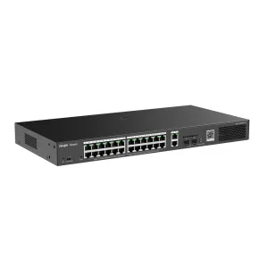 Reyee Switch PoE Cloud Gestionable - 24 PoE 802.3af/at + 2 SFP + 2 uplink RJ45 - Máximo 370W — imagen 2