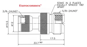MINI UHF MACHO - UHF HEMBRA — imagen 2