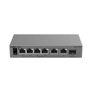 Ruijie Reyee L2 PoE Switch - 6 puertos Gigabit y 1 SFP - 4 puertos PoE+ con total de 54W - PoE Watchdog y suministro ininterrumpido - Gestión gratuita desde Ruijie Cloud y App - Protección contra sobretensiones de 6 kV — imagen 2