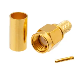 RG58 / LMR200, R/P SMA Macho Crimpar, PTFE — imagen 1