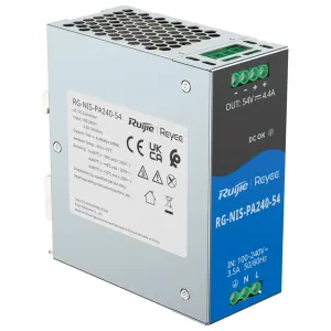 Fuente de alimentación Industrial Reyee - Salida DC 54 V 4,4A / 240 W - 2 salidas DC - 125x52x110 mm - Montaje en carril DIN — imagen 3
