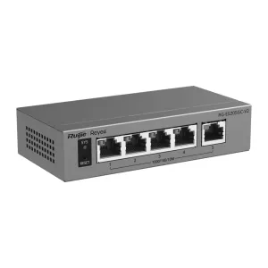 Reyee Switch - 5 x 10/100/1000 Mbps - Tolerancia a fallos por IA - Chasis metálico para escritorio - Protección hasta tensión de 6 kV — imagen 3