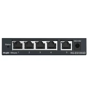 Reyee Switch Sobremesa - Carcasa Metal - 5 puertos RJ45 - Velocidad 1Gbps — imagen 3