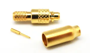 RG-178U, MMCX MACHO CRIMPAR, DORADO — imagen 1