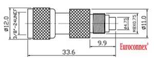 FME HEMBRA- MINI UHF MACHO — imagen 2