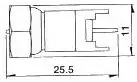 F MACHO CHASIS, PARA CIRCUITO IMPRESO — imagen 2