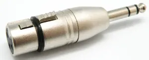 6.4mm Jack Estereo a 3p XLR Hembra — imagen 1