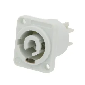 Base macho para connectores de corriente 3 Contactos 20A, Blanca compatible con powerCON — imagen 1