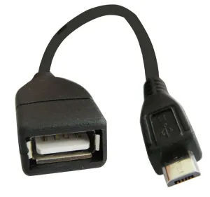 USB A HEMBRA OTG A MICRO USB, 15cm — imagen 1