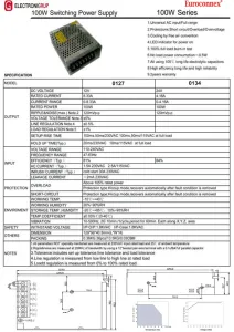 Fuente Aliment. Ind. 24V 100W 4.16A — imagen 2
