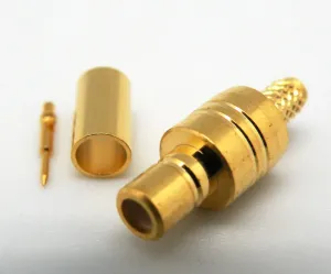 RG-174U, SMB HEMBRA CRIMPAR, DORADO — imagen 1