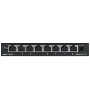 Reyee Switch Sobremesa - Carcasa Metal - 8 puertos RJ45 - Velocidad 100 Mbps — imagen 3