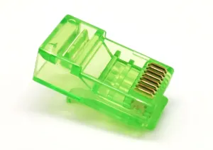 UTP Cat. 6 RJ45, SIN GUIAS, Verde — imagen 1