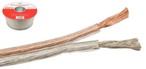 Cable de Altavoz Paralelo Transparente 2x2.50mm² 100m - OFC — imagen 1