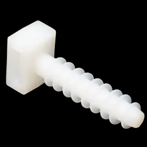 Taco de sujeción para brida, 9.8 x 43.6 mm, Blanco — imagen 1