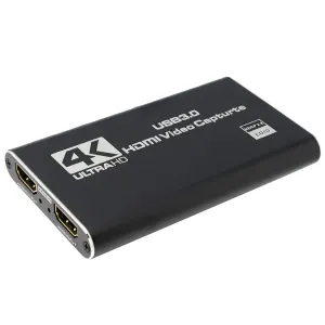 Capturadora de Video HDMI y micrófono a USB, 4K@60Hz con salida de video — imagen 1