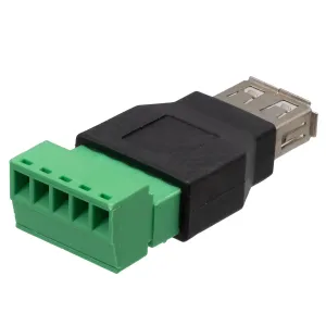 USB A Hembra con terminales — imagen 2