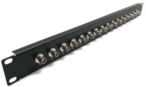 19" 1U BNC patch panel 16 ports — imagen 1
