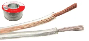 Cable de Altavoz Paralelo Transparente 2x0.50mm² 100m - OFC — imagen 1