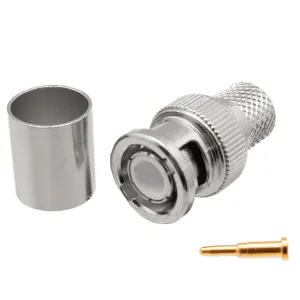 BNC Macho Crimpar para RG-11, PTFE — imagen 1