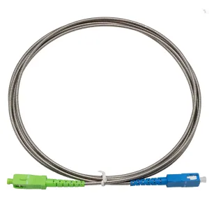 Cable blindado de fibra óptica SC/APC a SC/UPC Monomodo Simplex, 2m — imagen 1