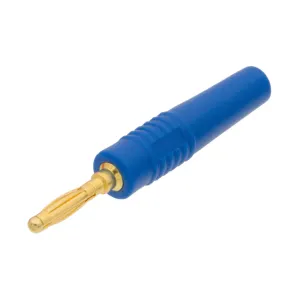 Banana Macho de 2mm, 9-leaf – Cuerpo de Silicona Azul — imagen 1