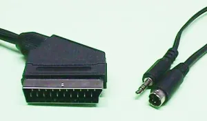 CONEX. EURO - S-VHS (4P.) + 3.5mm STEREO, 1.5m — imagen 1