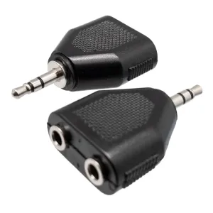 3.5mm ESTEREO MACHO - 2x 3.5mm ESTEREO HEMBRA — imagen 1