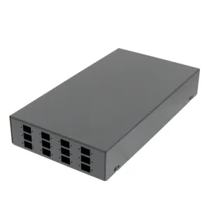 Caja Metálica de Distribución de Fibra Óptica para Superficie - 12 SC SX o 12 LC DX — imagen 1