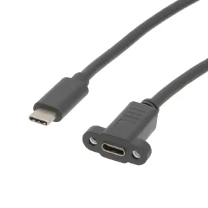 Extensor USB-C 3.1 para anclaje a panel 1m — imagen 1
