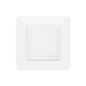 Carátula frontal con cepillo para caja de superficie 80x80mm | No incluye caja de superficie — imagen 1