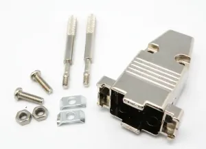 9P. CARCASA SUB-D METALICA Y TORNILLOS LARGOS — imagen 1