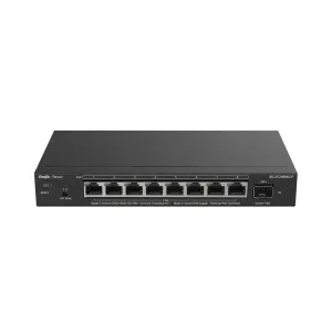 Reyee Switch PoE Cloud Capa 2 - 8 puertos PoE MultiGigabit+ 1 10Gbps SFP+ -  PoE 802.3af/at hasta 30w / Máximo 130W - Static LAG/DHCP Snoop/Port Mirror - VLAN/Port Isolation/PoE Watchdog - Enrackable — imagen 1