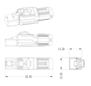 Conector Metálico RJ45 Cat8 sin Herramientas — imagen 2