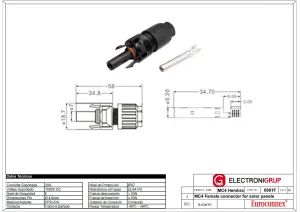 MultiContact 4 Hembra Para conexión Placas Solares — imagen 2