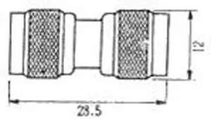 MINI UHF DOBLE MACHO — imagen 2