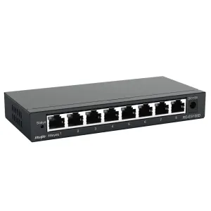 Reyee Switch Sobremesa - Carcasa Metal - 8 puertos RJ45 - Velocidad 100 Mbps — imagen 4
