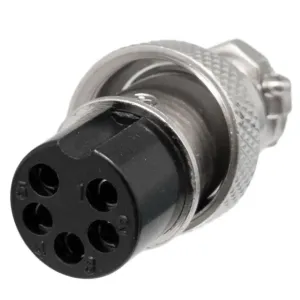 Conector aéreo GX16 hembra 5 pines — imagen 1