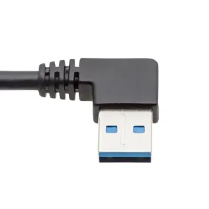 Extensor USB-A 3.0, USB-A Macho acodado 90 grados a USB-A Hembra recto, 20cm — imagen 2