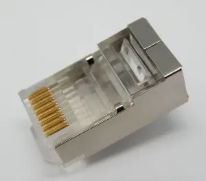 RJ45 Cat.5e FTP(BLINDADO) 8P8C 50U", PARA CABLE RIGIDO — imagen 1